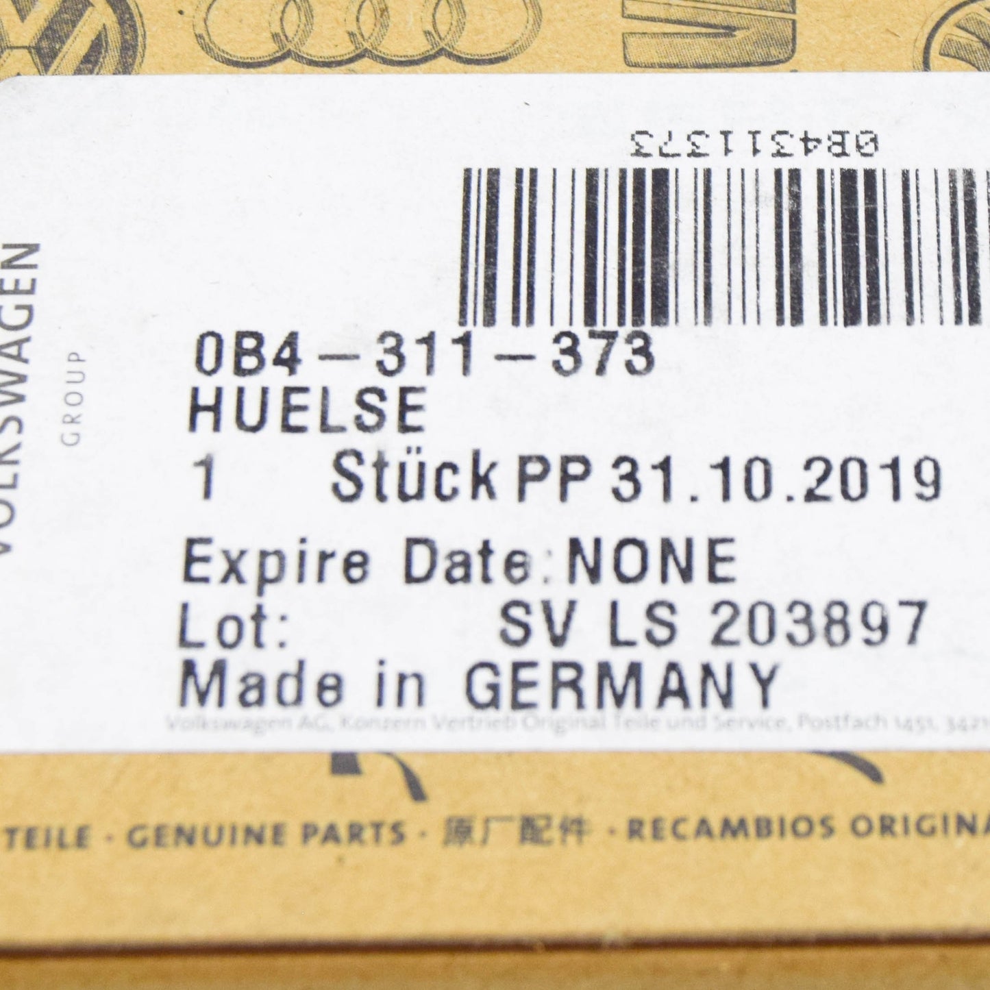 NEW AUDI A4 B8 GEARBOX ROLLER SLEEVE 0B4311373 ORIGINAL