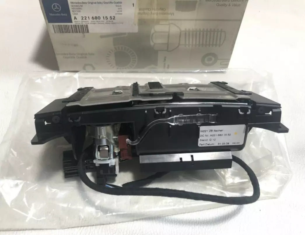 NEW MERCEDES-BENZ S W221 CONSOLE FRONT PIGEONHOLE HOUSING A2216801552 ORIGINAL