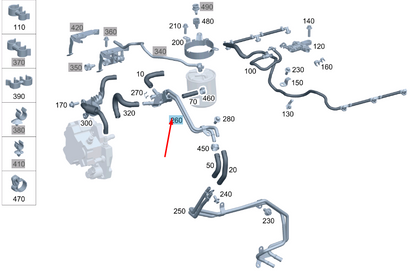 new mercedes-benz sprinter w906 fuel intake line a6420702532 original