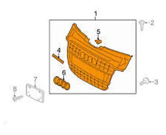 NEW AUDI A5 8T3 S-LINE FRONT BUMPER CENTER RADIATOR GRILLE 8T0853651 ET94