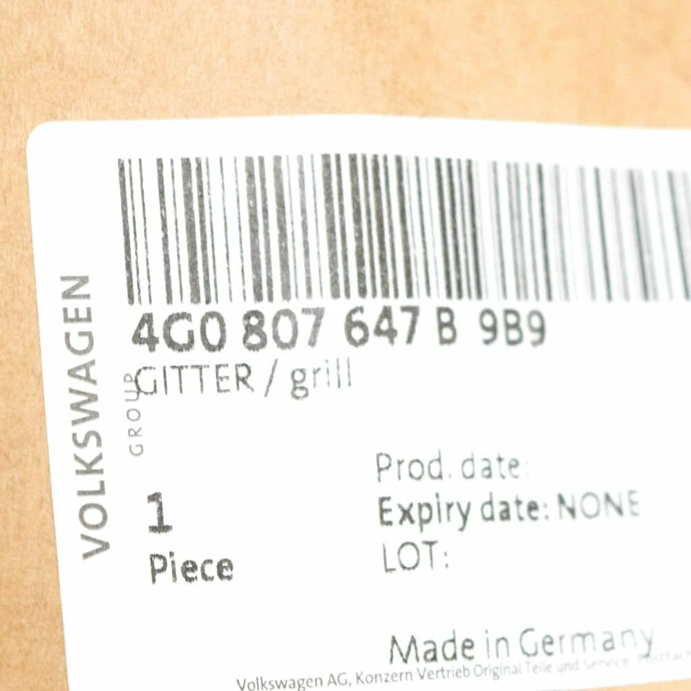 NEW AUDI A6 C7 FRONT BUMPER S LINE LEFT FOG LIGHT GRILLE 4G0807647B9B9 GENUINE