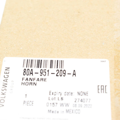 NEW AUDI Q5 FY LEFT SIDE LOW TONE HORN 80A951209A ORIGINAL