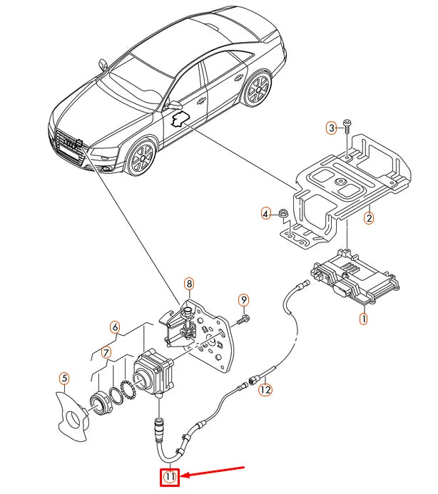 NEW AUDI A8 4H D4 ADAPTER CABLE LOOM 4H0971192G