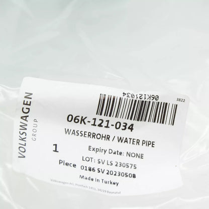NEW VW GOLF CD MK8 ENGINE COOLANT PIPE WITH COOLANT HOSE 06K121034 ORIGINAL