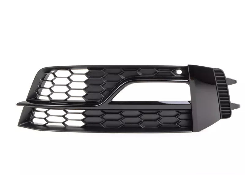 NEW AUDI A4 S4 13-16 S-LINE BUMPER LIGHT GRILL LEFT SATIN BLACK 8K0807681Q