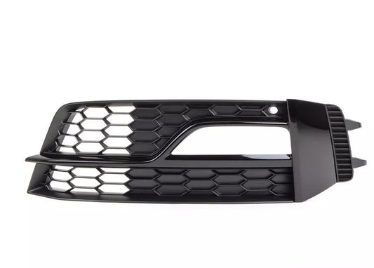 NEW AUDI A4 S4 13-16 S-LINE BUMPER LIGHT GRILL LEFT SATIN BLACK 8K0807681Q