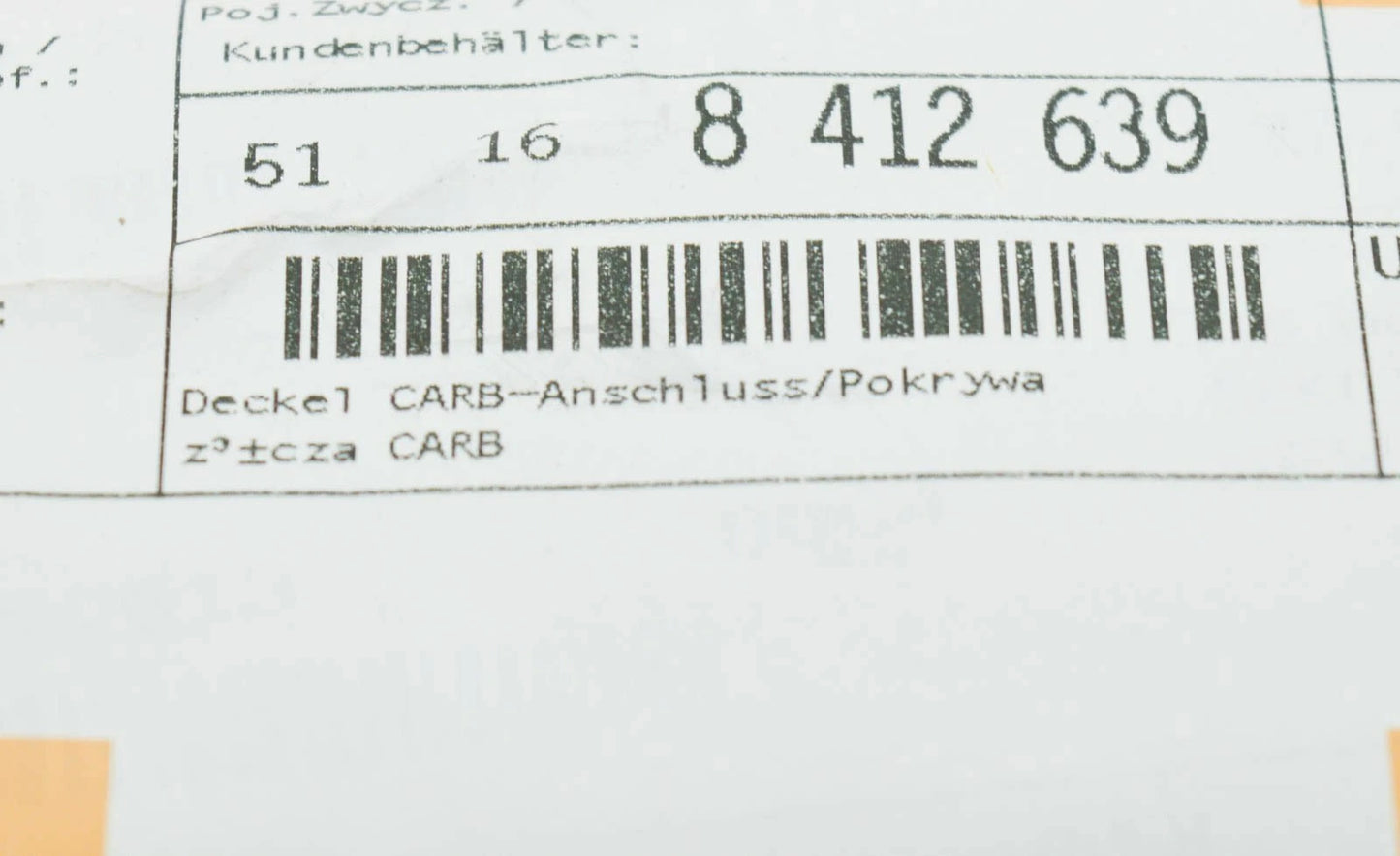 NEW BMW Z3 COUPE E36 FRONT CENTER CONSOLE COVER CAP 51168412639 ORIGINAL