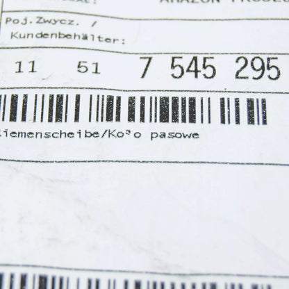 NEW BMW E70 SUV WATER PUMP PULLEY 7545295 11517545295 ORIGINAL