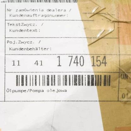 NEW BMW Z3 E36 OIL PUMP 11411740154 1740154 3.2 PETROL 236KW ORIGINAL