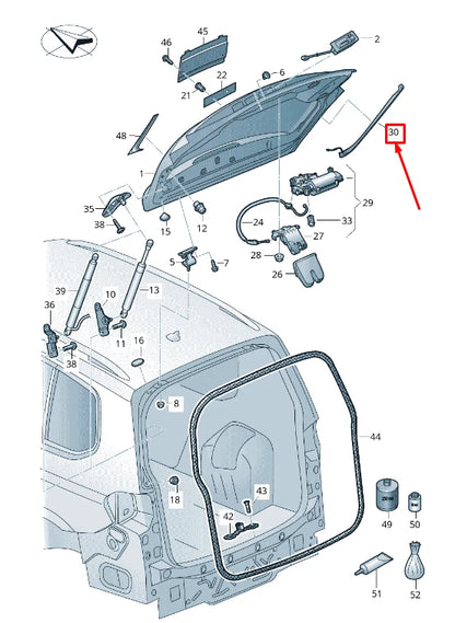 NEW VW TOURAN 5T REAR RIGHT PROTECTIVE STRIP 5TA827712A9B9