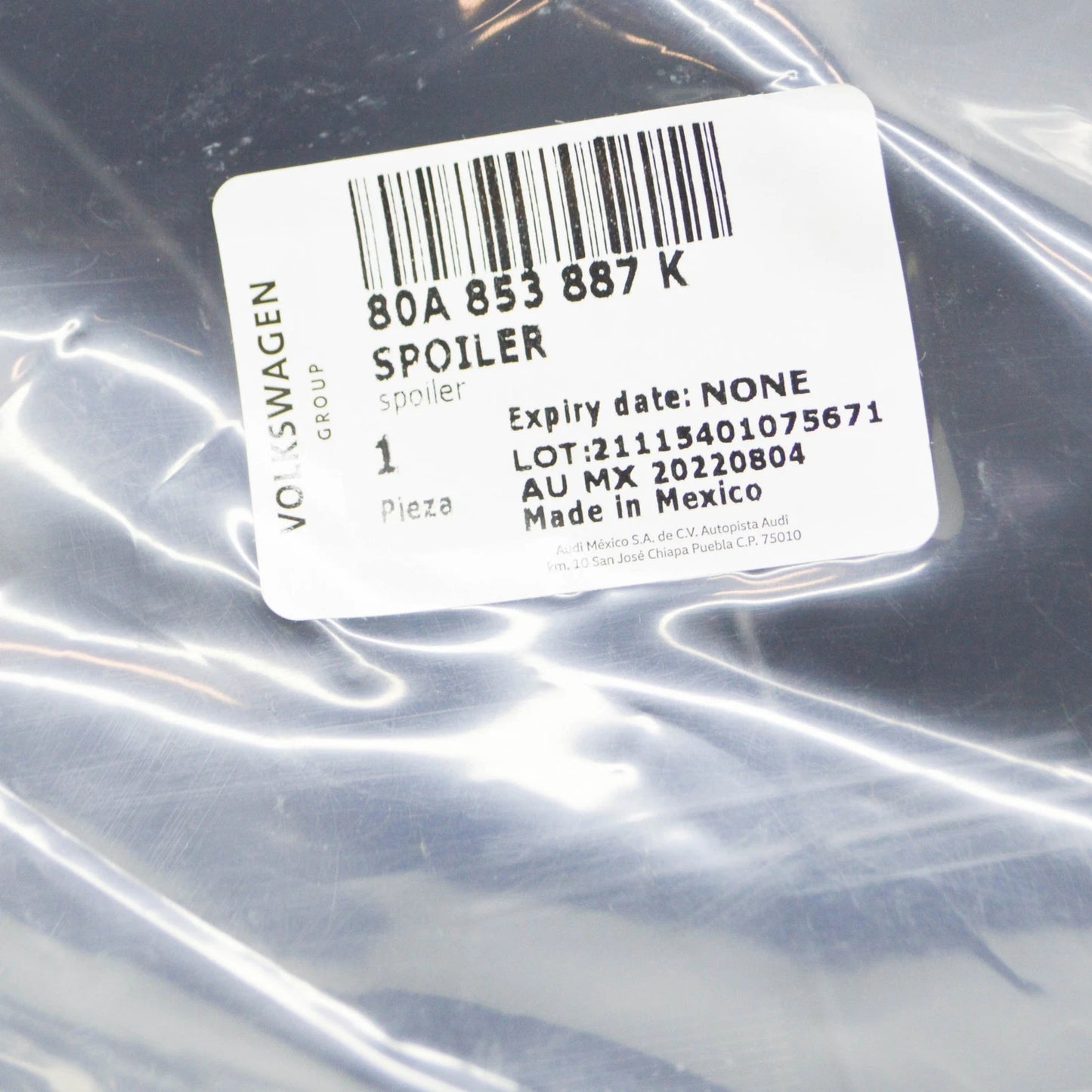 NEW AUDI Q5 FY REAR LEFT WHEEL SPOILER 80A853887K