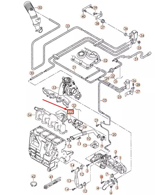 NEW AUDI A1 MK1 THROTTLE BODY SEAL 03L131547F ORIGINAL