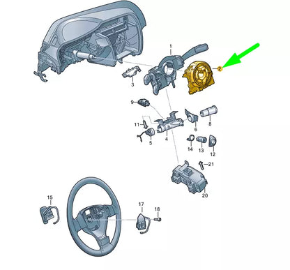 NEW VW EOS STEERING COLUMN COMBI SWITCH ELECTRONIC MODULE 5K0953549A ORIGINAL