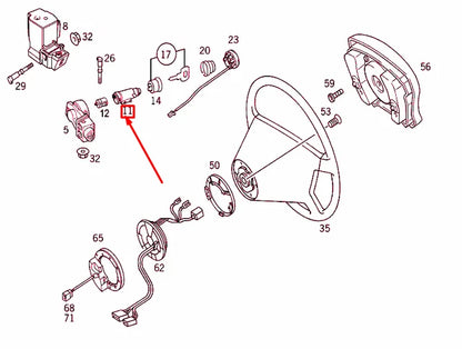 NEW MERCEDES-BENZ E W210 STEERING PROTECTING SLEEVE A2104601297 ORIGINAL