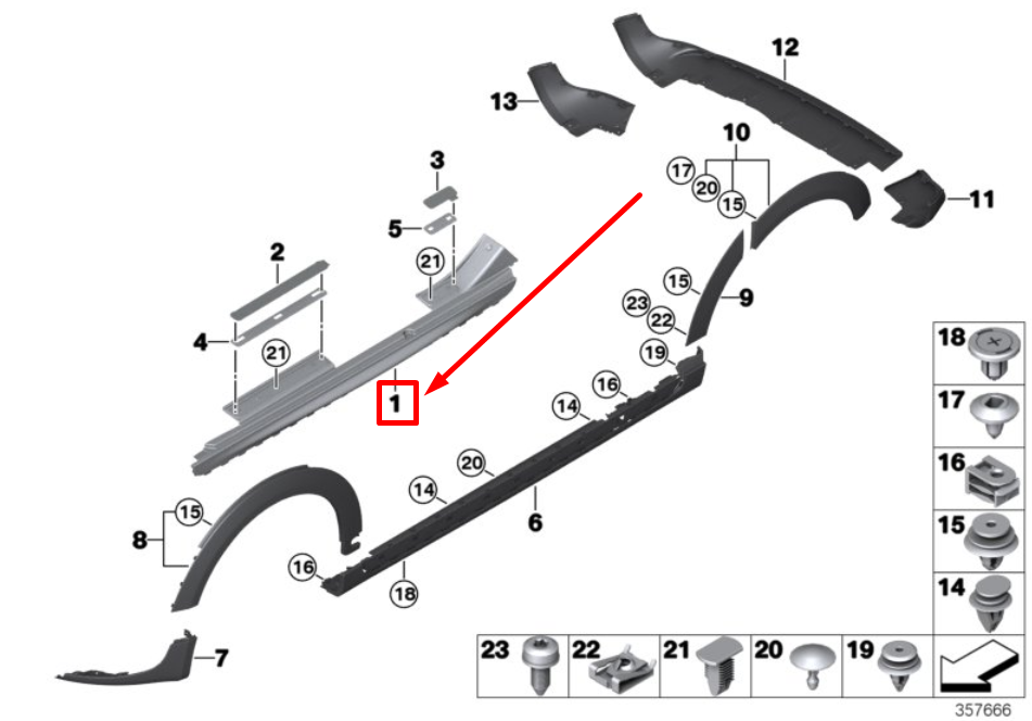 new mini cooper f55 left rocker panel trim 51777398781 7398781 original