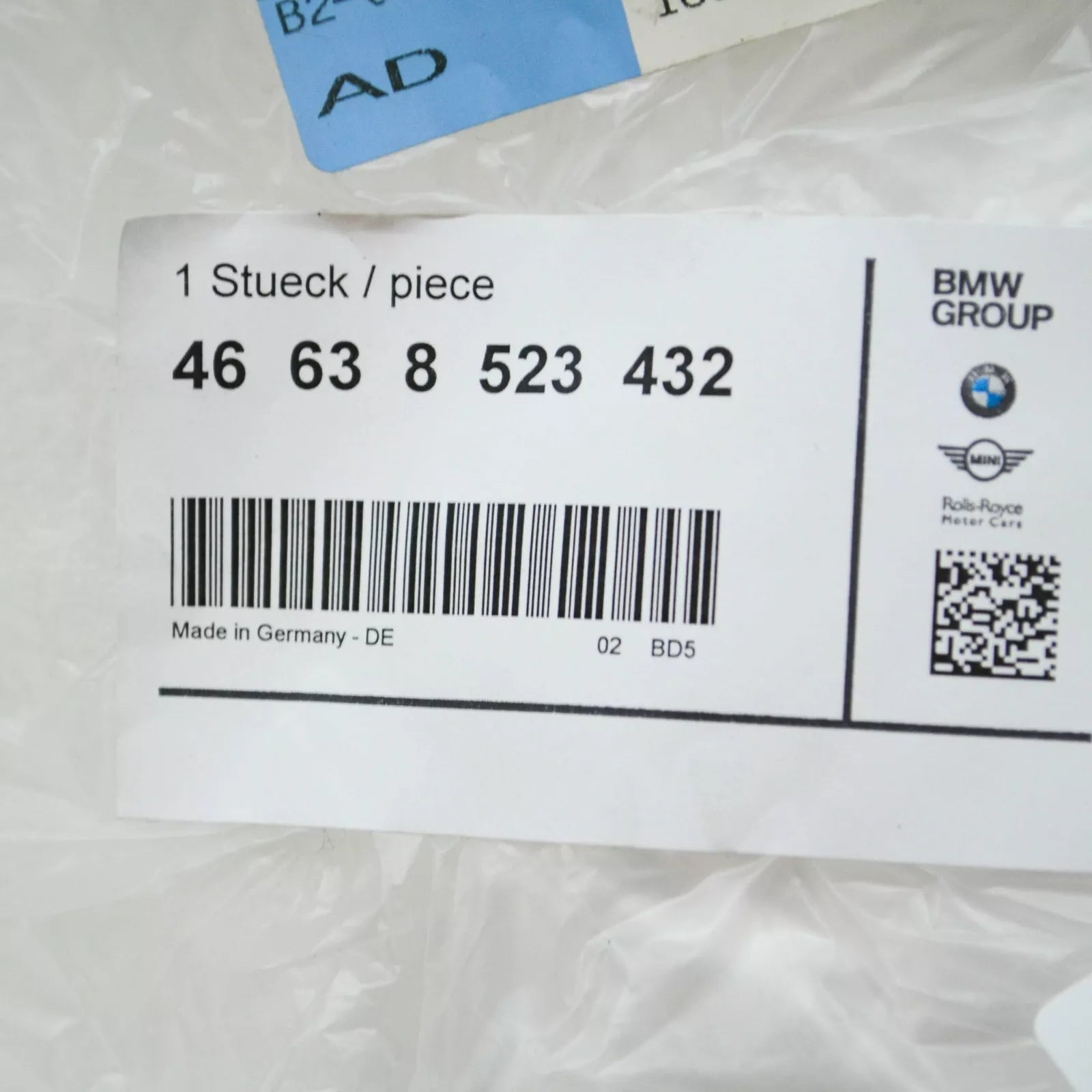 NEW BMW F-MODELS K7X F 800 GS RIGHT HAND GUARD PROTECTOR 46638523432 ORIGINAL