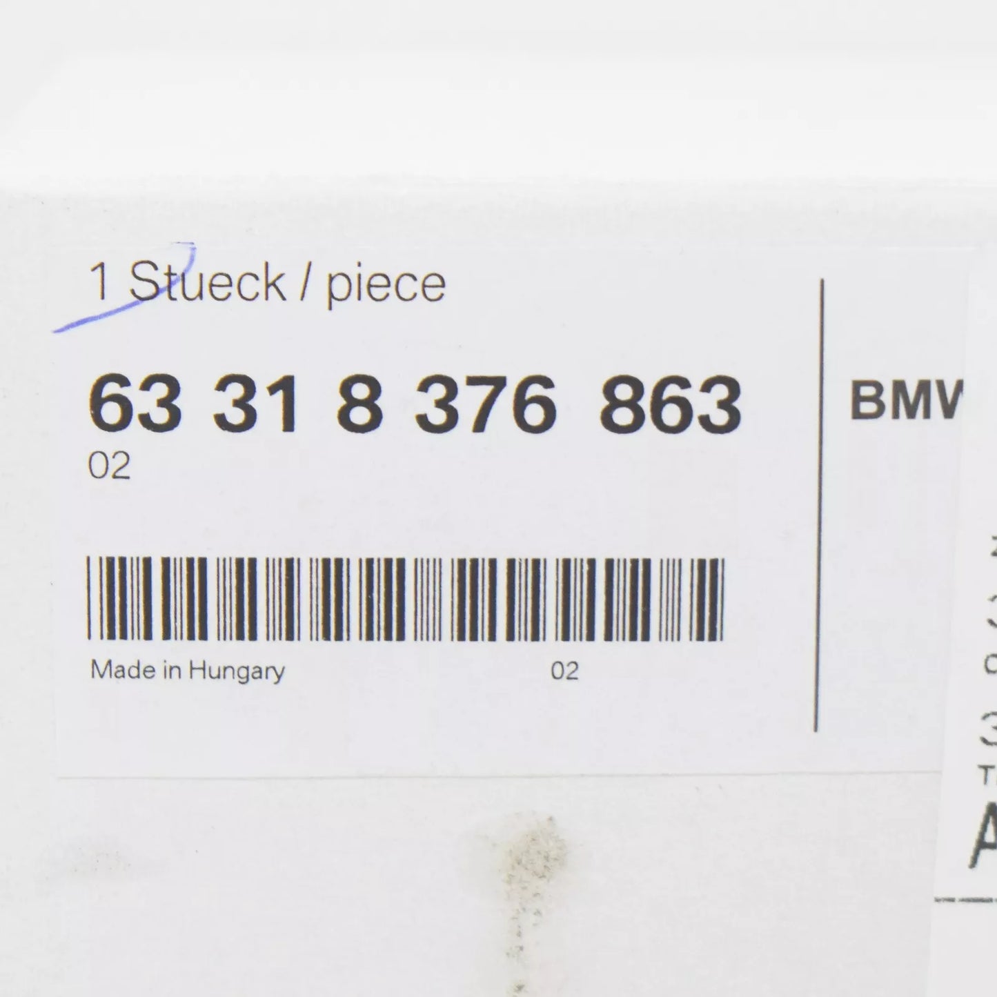 NEW BMW 3 E36 REAR LEFT INTERIOR READING LIGHT 63318376863 8376863 ORIGINAL