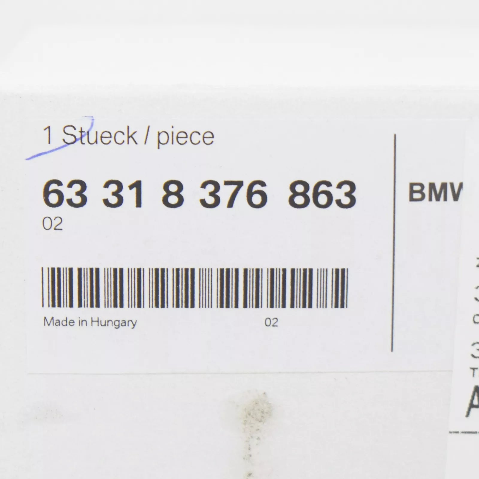 NEW BMW 3 E36 REAR LEFT INTERIOR READING LIGHT 63318376863 8376863 ORIGINAL