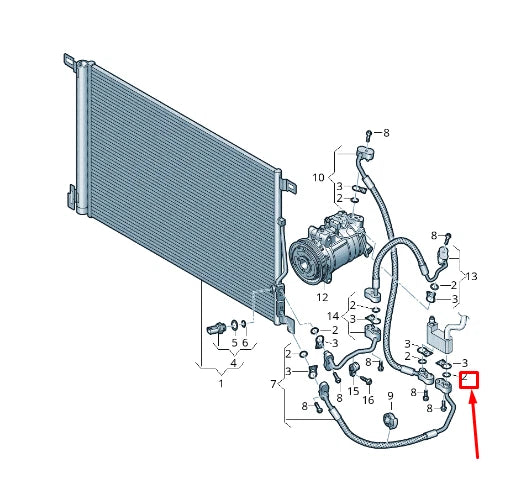 NEW AUDI A8 4N A/C COMPRESSOR SEALING PLATE 4N0959895A