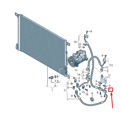 NEW AUDI A8 4N A/C COMPRESSOR SEALING PLATE 4N0959895A
