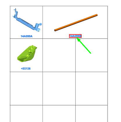 new ford kuga mk2 c520 wiring shield cover 2070190 gv6t-14a099-aa original