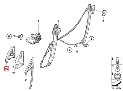 new bmw 1 e81 door tweeter cover trim left side 51337270889 2012 original