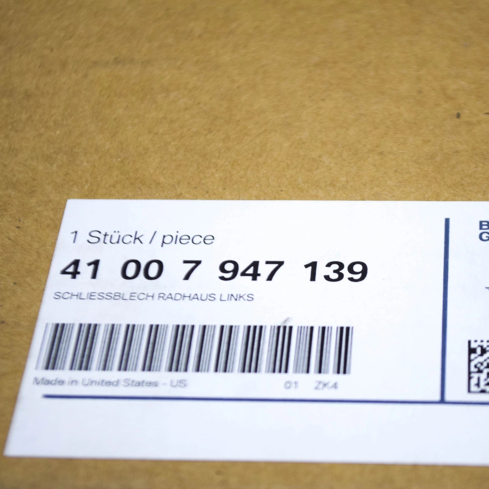 NEW BMW X5 G05 REAR LEFT WHEELHOUSE COVER PANEL 41007947139 7947139 ORIGINAL