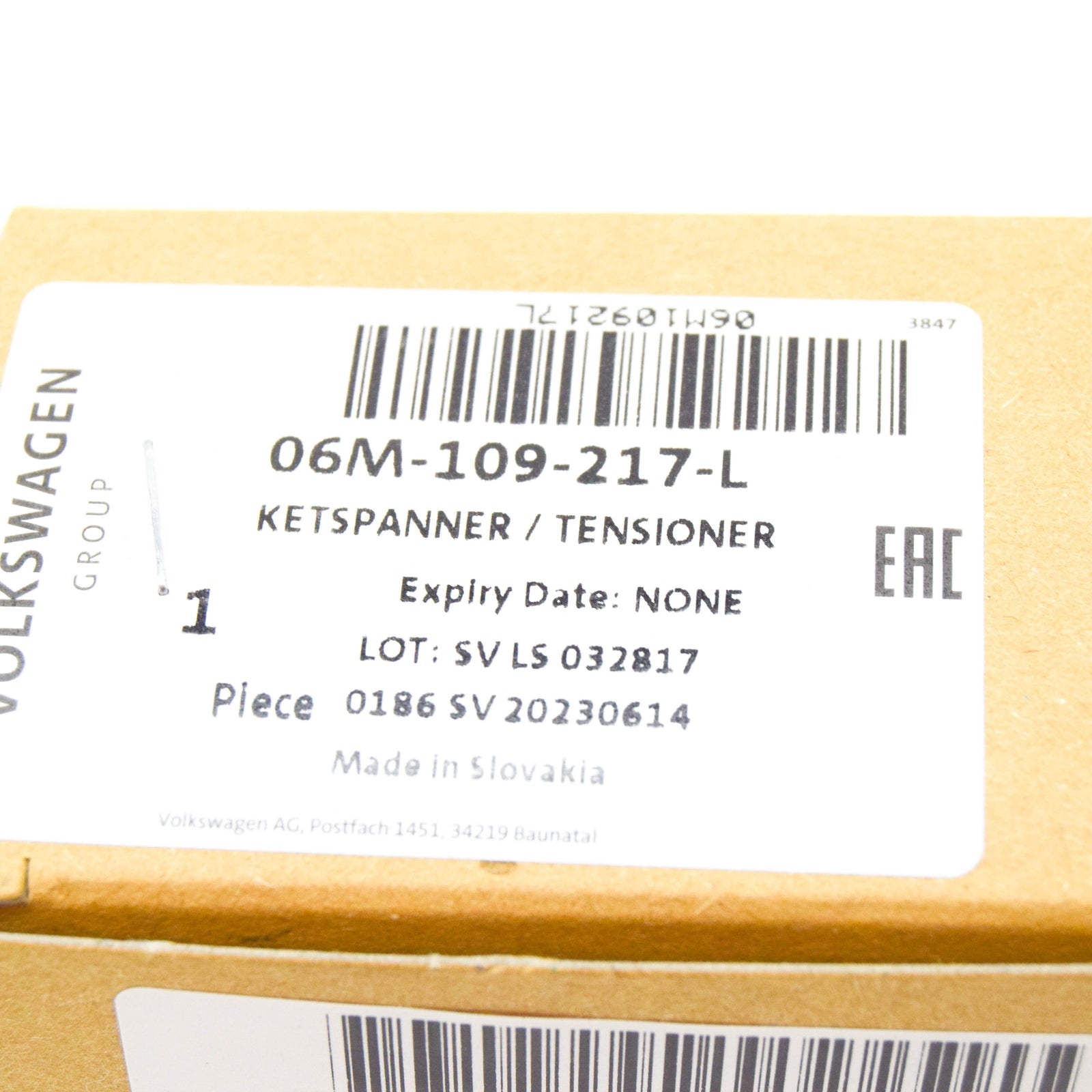 NEW VOLKSWAGEN TOUAREG CR7 ENGINE LEFT TIMING CHAIN TENSIONER 06M109217L