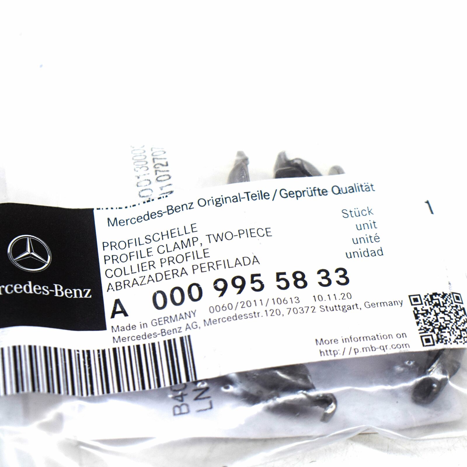 NEW MERCEDES-BENZ E W213 EXHAUST SYSTEM PROFILE CLAMP A0009955833 ORIGINAL