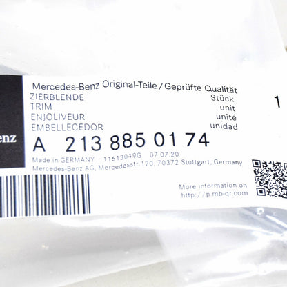 NEW MERCEDES-BENZ E W213 FRONT LEFT BUMPER GRILLE MOLDING A2138850174 ORIGINAL