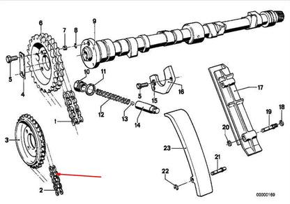 NEW BMW 5 E28 TIMING CHAIN 3.5 PETROL 11311716987 1716987 ORIGINAL