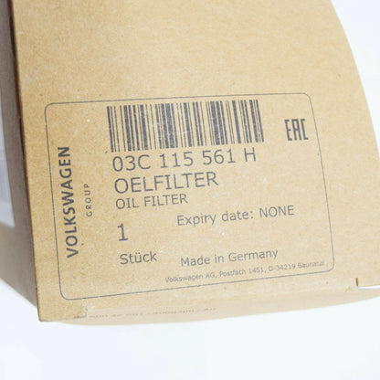 NEW VOLKSWAGEN BEETLE A5 OIL FILTER 03C115561H ORIGINAL
