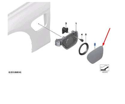 NEW BMW 3 F30 HYBRID DOOR CHARGING PORT DOOR FLAP COVER 41007373856 ORIGINAL