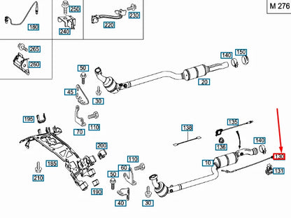 NEW MERCEDES-BENZ C W204 EXHAUST SYSTEM TEMPERATURE SENSOR A0009052205