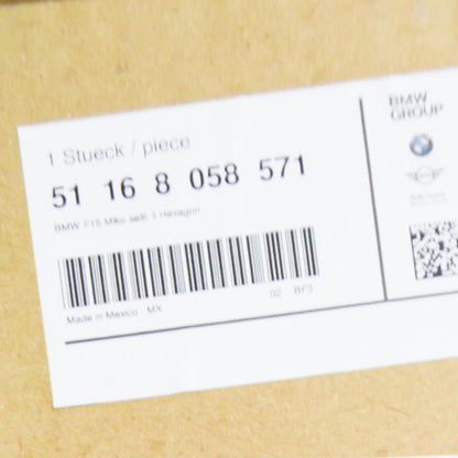 NEW BMW X5 F15,F85 LEFT CENTER CONSOLE ALUMINUM COVER 51168058571 8058571