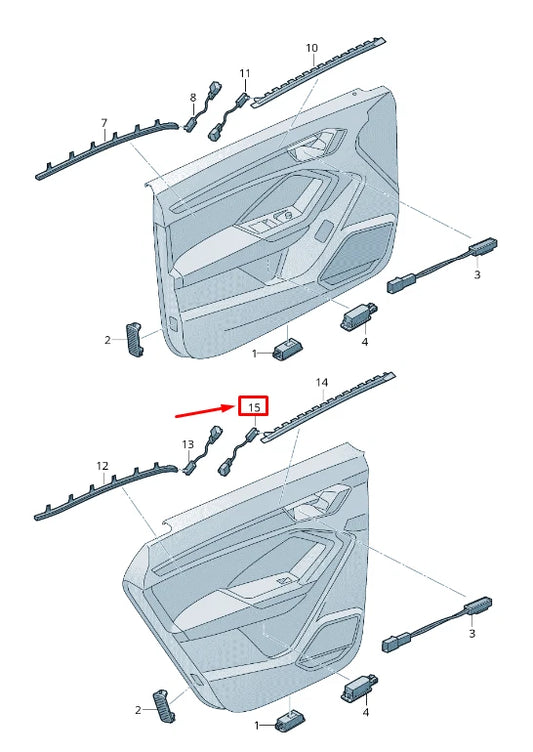 NEW AUDI Q3 F3 FRONT LEFT DOOR COURTESY LIGHT 83A947356B