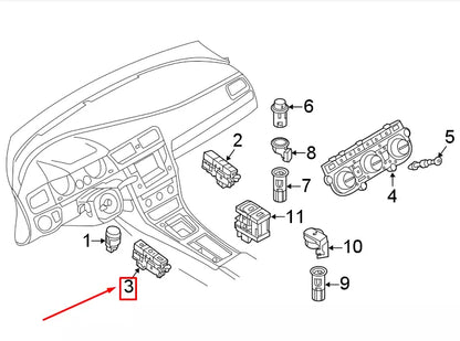 NEW VW GOLF VII 5G MK7 LEFT CENTER CONSOLE SWITCH 5G1927137AAWZU ORIGINAL