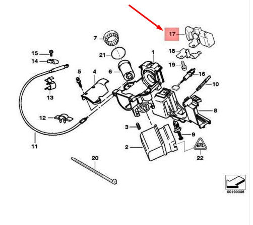 new bmw 5 e28 steering lock vibration absorber 32311093829 1093829 original