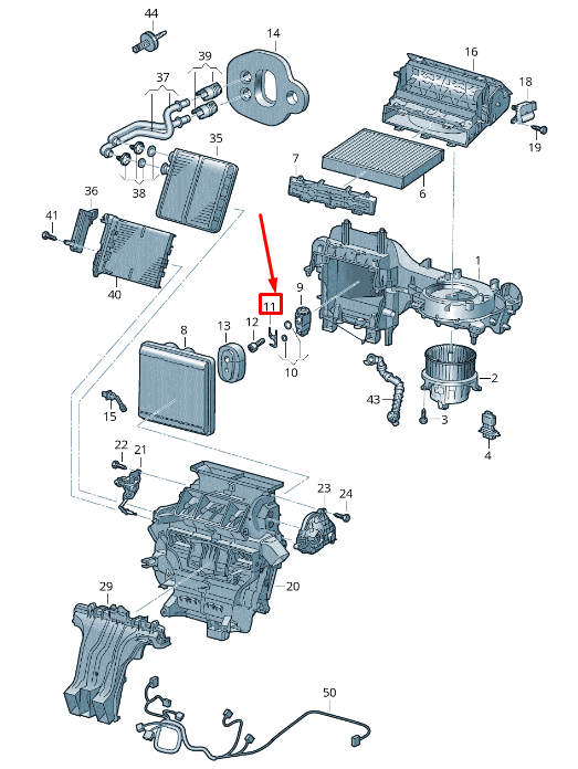 new seat arona kj expansion valve bracket 2q0820891 original