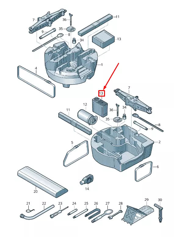 NEW AUDI Q8 4MN TIRE AIR COMPRESSOR 7P0012617A ORIGINAL