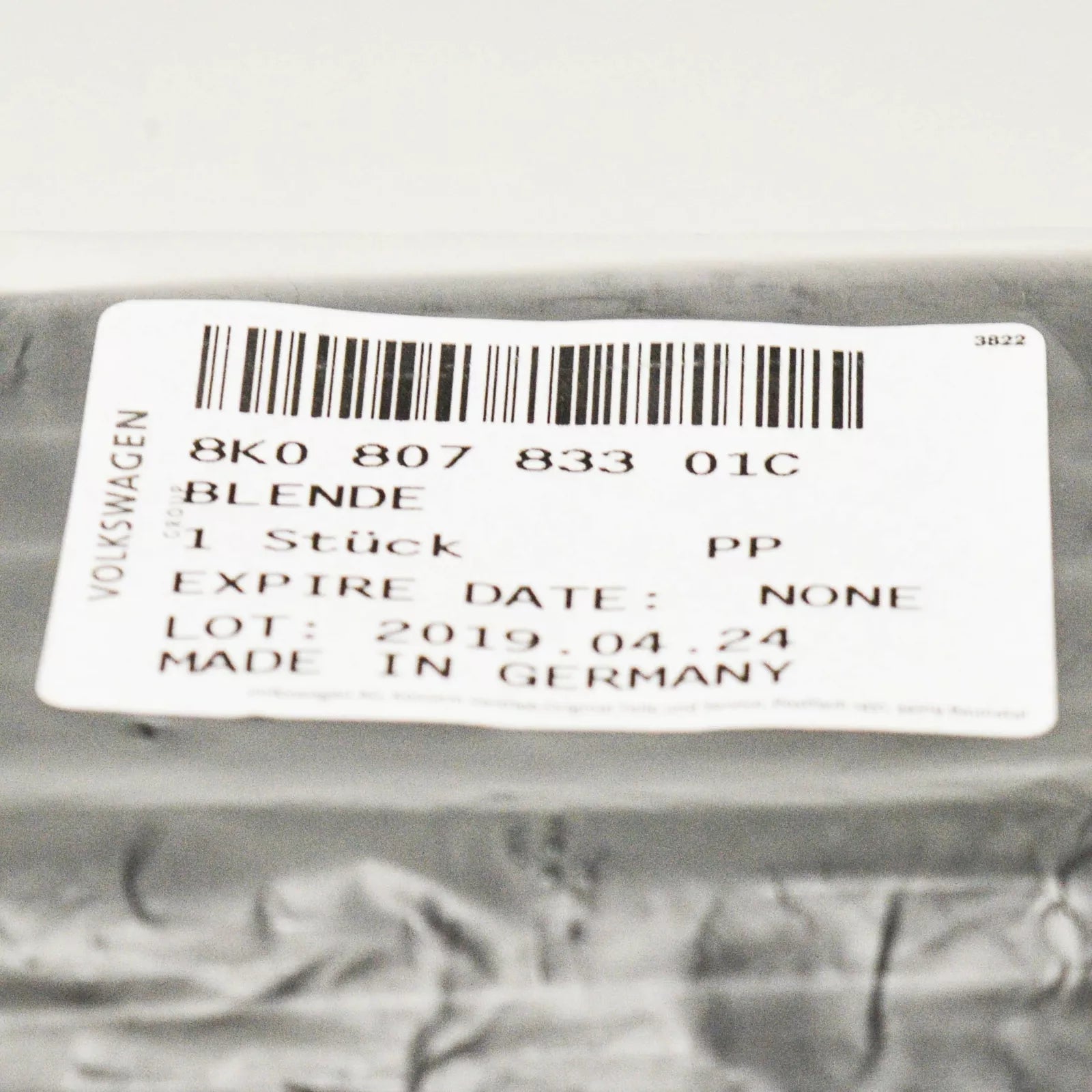 NEW AUDI A4 B8 S-LINE REAR BUMPER DIFFUSER MOLDING 8K080783301C 2011