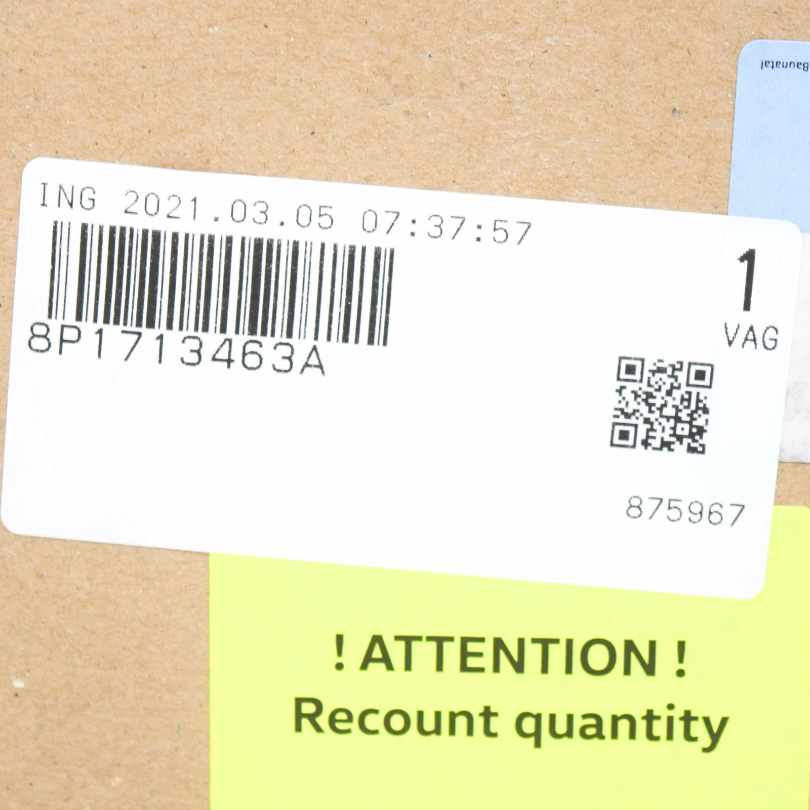 NEW AUDI A1 8X GEAR SHIFTING SELECTOR DISPLAY UNIT LHD 8P1713463A ORIGINAL