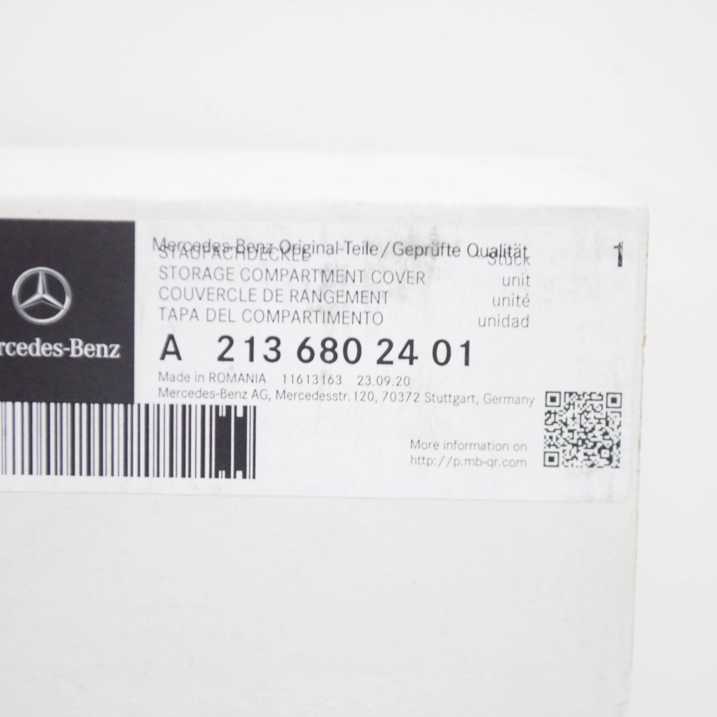 NEW MERCEDES-BENZ E W213 CENTER CONSOLE STORAGE BOX COVER A2136802401 ORIGINAL