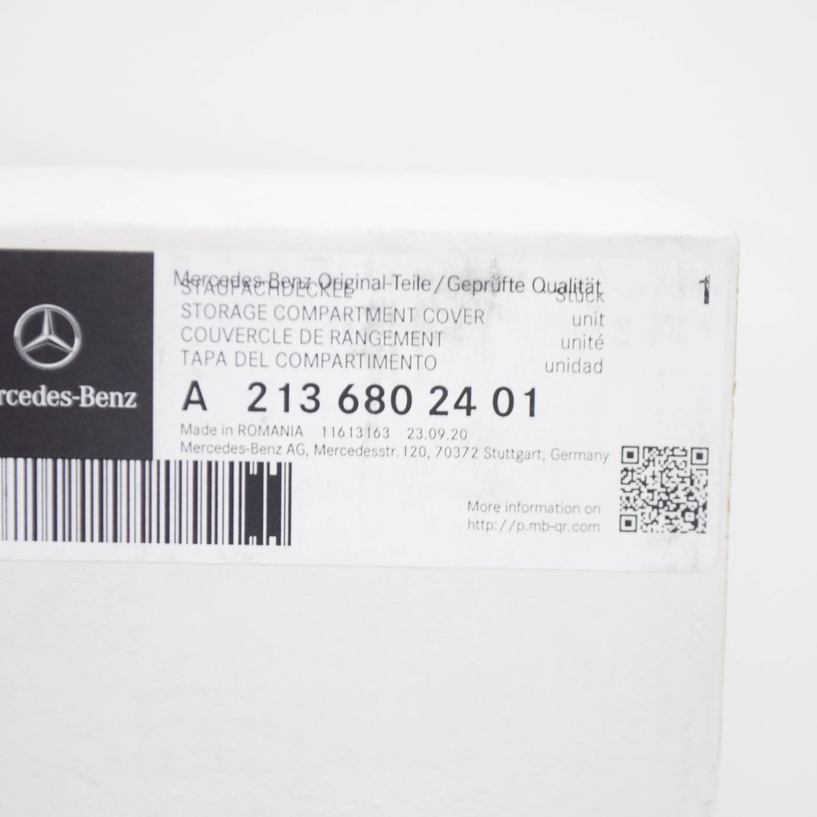 NEW MERCEDES-BENZ E W213 CENTER CONSOLE STORAGE BOX COVER A2136802401 ORIGINAL