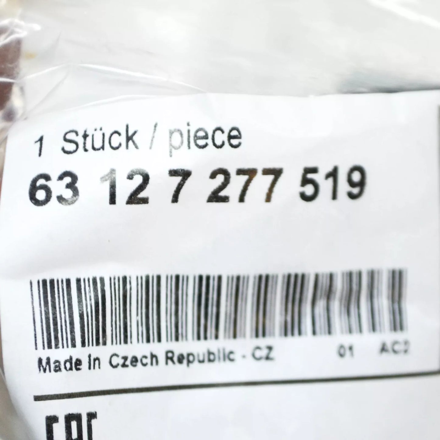 NEW BMW 6 CONVERTIBLE F12 FRONT LEFT HEADLIGHT REPAIR KIT 63127277519 ORIGINAL