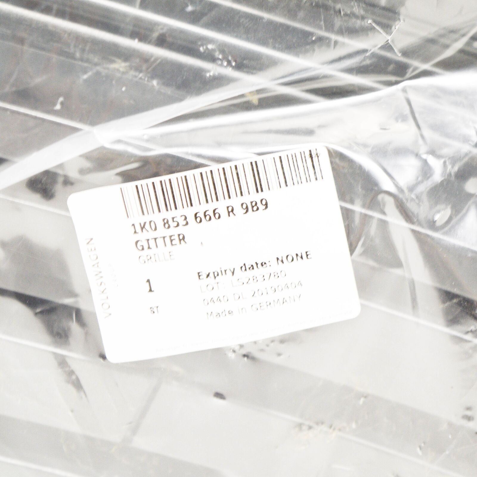 NEW VOLKSWAGEN GOLF MK5 GT FOG LIGHT GRILL FRONT RIGHT 1K0853666R9B9 ORIGINAL