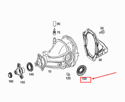 new mercedes-benz glc x253 radial shaft seal a2059970246 original