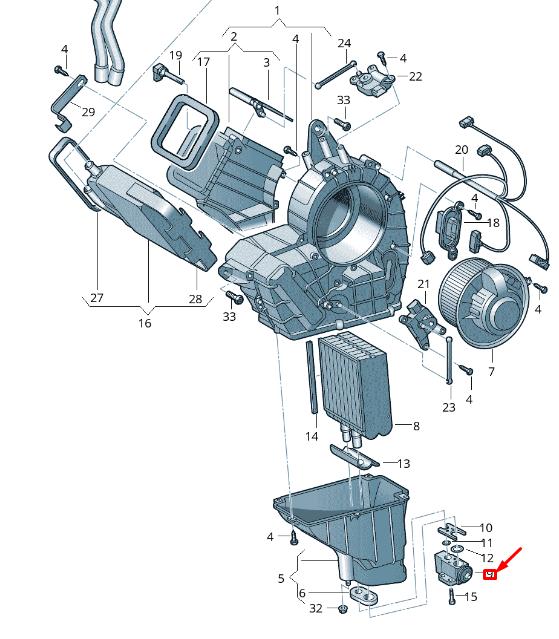 NEW VW TRANSPORTER VI T6 AIR CONDITIONER EXPANSION VALVE 7E0820679B ORIGINAL