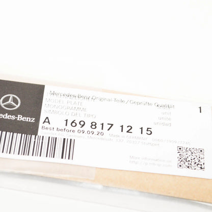 NEW MB B-CLASS W245 TRUNK LID B170 CHROME BADGE EMBLEM A1698171215 ORIGINAL