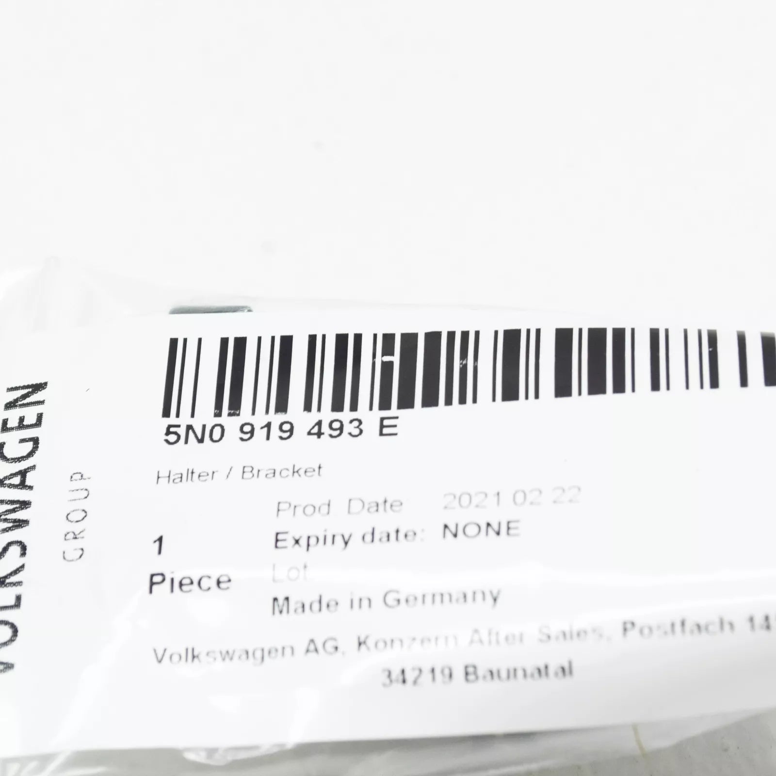 NEW VOLKSWAGEN TIGUAN 5N PARKING DISTANCE SENSOR HOLDER 5N0919493E ORIGINAL